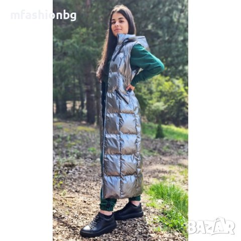 Дамски дълги елеци City Angels Jeans с качулка