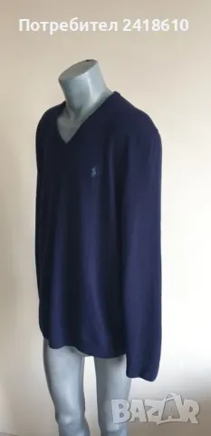POLO Ralph Lauren V - Neck Sweather Wool /Merino Mens Size XL НОВО! ОРИГИНАЛ! Мъжки Пуловер!, снимка 8 - Пуловери - 48282786
