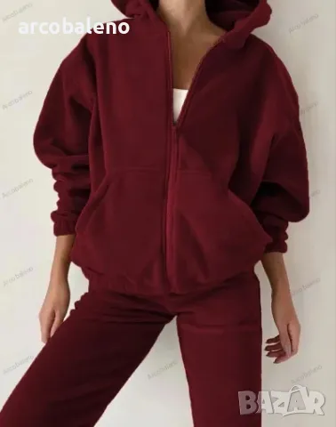 Дамски моден спортен комплект от две части за свободното време, 5цвята , снимка 15 - Комплекти - 47261072