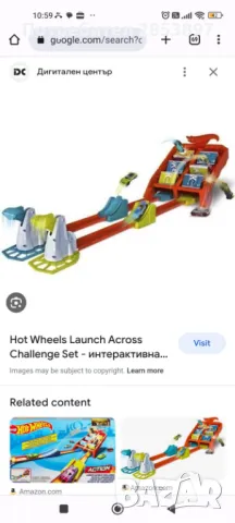 Скоростна писта  Hot Wheels Скоростна писта Launch Across Challenge GBF89