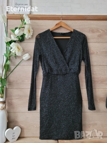 Нова официална къса рокля с блясък , снимка 2 - Рокли - 51752246