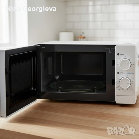Микровълнова фурна MUHLER MO-5009 20L – 700W, механичен контрол, снимка 3 - Микровълнови - 54028619
