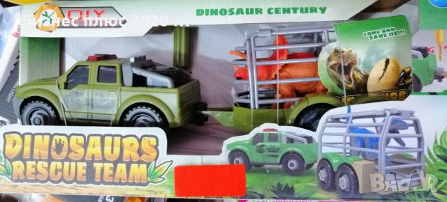 Детски кола  с клетка за спасяване на динозаври, снимка 2 - Коли, камиони, мотори, писти - 38812897