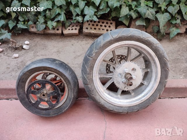 Гуми с джанти за супер покет байк (super pocket bike), снимка 8 - Части - 42692056
