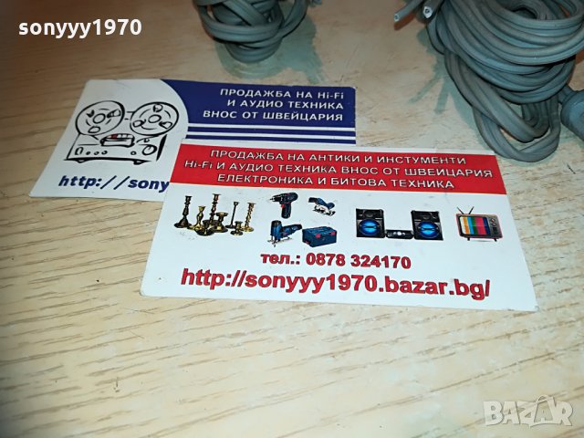 ЗАЯВЕНИ-КАБЕЛИ 2БР ЗА ТОНКОЛОНИ-СИВИ 2БР Х 4.5М, снимка 16 - Тонколони - 29775074