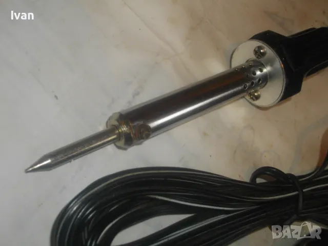 НОВ 12 ВОЛТА ПОЯЛНИК КЪМ ЗАПАЛКАТА НА АВТОМОБИЛ СТАРО КАЧЕСТВО ОТЛИЧЕН 215мм Остър връх 3 м кабел, снимка 7 - Поялници и запояване - 47977815