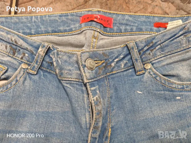 Дънки с камъчета , снимка 5 - Дънки - 50243676