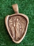 Сребърен медальон за закрила Свети Архангел Михаил с молитва 44406, снимка 2
