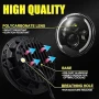 Kairiyard 7-инчови кръгли LED фарове 100W 10000LM 4 лещи Angel Eyes 3000K + 6000K 4 режима, снимка 3