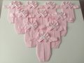 Салфетки боди за бебешка погача розово , снимка 1 - Други - 31850482