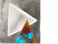 3D Пирамида силиконов молд форма калъп смола за сладкарство и бижута и декорация свещи глина оргонит, снимка 5