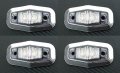 Диодни Лед LED светлини габарити за камион БЕЛИ 12-24V 