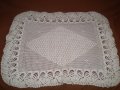 Ретро плетена на една кука покривка - тишлайфир, снимка 2