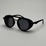 Слънчеви очила Aviator черни нови с мрежа и UV400 защита, снимка 1