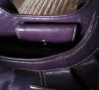Чанта кожена тъмно лилава и парти черна чантичка, снимка 4