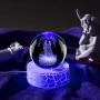 LED Светеща кристална топка/лампа, 3D сензорна-Сватба, Младоженци, снимка 2