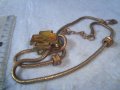 СТАРО ВИНТИДЖ АРТ ЗЛАТИСТО КОЛИЕ с КРЪСТ 23375, снимка 13