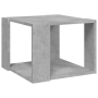 vidaXL Кафе маса, бетонно сива, 40x40x30 см, инженерно дърво（SKU:806314
