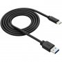 Кабел USB Type C към USB 3.0 CANYON CNE-USBC4B Черен 1м USB Type C to USB 3.0 M/M, снимка 1 - USB кабели - 30472905