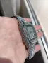 Уникален Часовник Cartier Картие All Diamonds Crystals Copy Унисекс Мъжки дамски Римски цифри , снимка 10