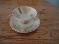 Чашка с подложка баварски порцелан с позлата , снимка 4
