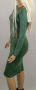 💕Изчистена тъмно зелена рокля ламе, снимка 1 - Рокли - 31561091