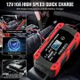 Чисто ново интелигентно зарядно за акумулатор Husgw 12V 10A (с LCD дисплей и пулсов ремонт) , снимка 3