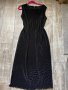 Нова дълга ежедневна черна рипс плисе еластична рокля рипс 44 нолер , снимка 11