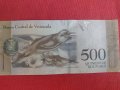 Интересна банкнота 500 боливара ВЕНЕЦУЕЛА перфектна непрегъвана за колекция 28386, снимка 8