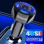Универсално USB зарядно за кола с 4 порта 12V-24V Quick Charge 3, снимка 1