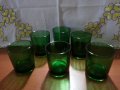 Ретро Термо чаши стинд зелено стъкло , снимка 1
