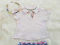 Тениска BURBERRY 9-12 месеца, снимка 1 - Бебешки блузки - 36543407