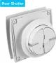Вентилатор със сензор за влага и таймер Aygrochy 100 mm Bathroom Fan with Humidity Sensor, снимка 3