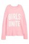 H&m дебел розов пуловер, снимка 1 - Блузи с дълъг ръкав и пуловери - 31549319