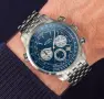 Мъжки хронограф часовник Rotary Pilot Chronograph (Dolphin Standard) – Авиаторски стил, снимка 9