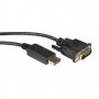 Кабел DisplayPort - DVI Dual Link 1м, Digital One SP01248 DP-M към DVI M, снимка 2