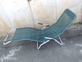 Плажен стол люлеещ, сгъваем шезлонг люлка,зиро гравити, синьо зелено, снимка 7