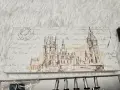 Нов калиграфски комплект с дървена перодръжка, туш и 11 сменяеми пера, снимка 3