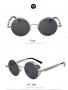 3 цвята Дизайнерски ретро метални слънчеви очила Steampunk Unisex 2023, снимка 2