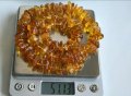 Колие от висококачествен Балтийски кехлибар 51 грама. , снимка 7