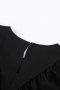 Дамска блуза в черно с дълъг ръкав и къдрички, снимка 12