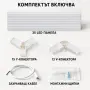 LED хексагонално осветление за гараж и работилница 280W, 6500K, 257.6×244.4 см, 35 LED панела, IP54, снимка 5