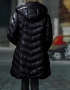 🧥 Дамско зимно яке със средна дължина в Черен и  цвят Кайсия , снимка 5
