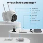 ieGeek ZS-GX1S  външна соларна камера, 2K безжична WiFi 360°PTZ камера, захранвана с батерия, снимка 6
