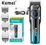 Професионална машинка за подстригване Kemei KM-2279, Черна, снимка 1