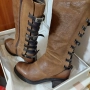 Уникален модел ботуши от естествена кожа , снимка 4
