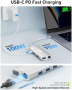 Нов Acer Бърз USB C Хъб 4K HDMI, 5Gbps USB 3.1, PD 100W за MacBook, снимка 5