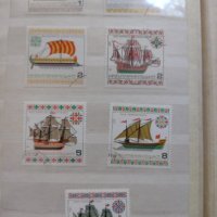 Колекция български марки с кораби 1977- 1980 г., снимка 1 - Филателия - 44308664