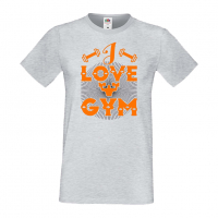 Мъжка Фитнес тениска I Love Gym 2 Gym,спорт,Щанги,Тренировки,Спортуване,, снимка 2 - Тениски - 36507357