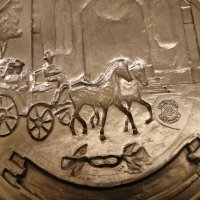 Немска Барокова чиния за стена– Цинк, маркирана., снимка 6 - Антикварни и старинни предмети - 44452212